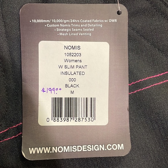 Nomis Women’s slim insulated snowboard pants Medium - Picture 6 of 6